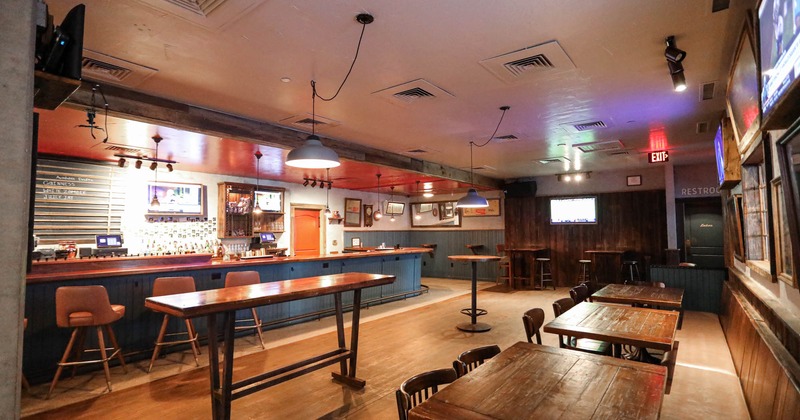 Interior, bar and seating area