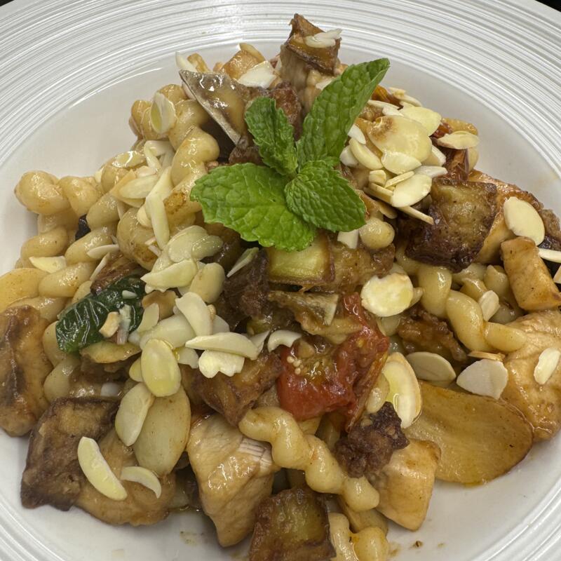 Pasta w/ Swordfish & Eggplant photo