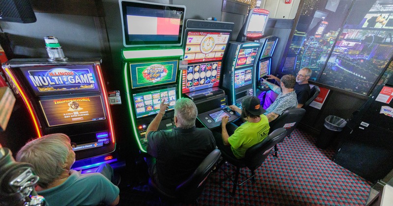 The slot machine section