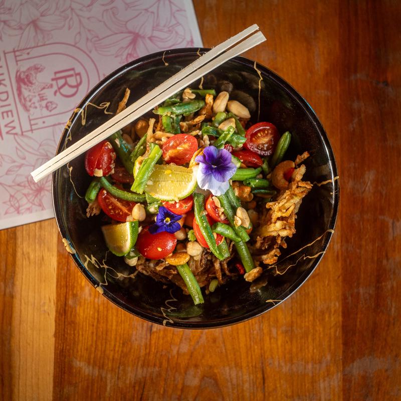 menu item 17 of 18, Crispy Papaya Salad (Som Tum Tod)