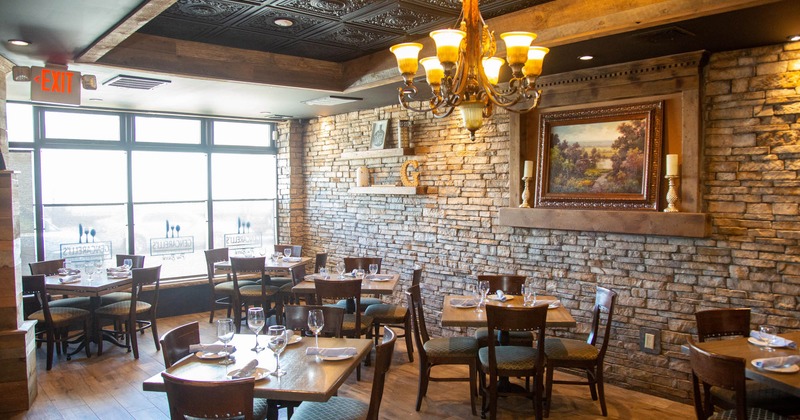Interior, tables by the window, looking toward the street