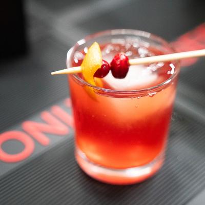 The negroni cocktail, served.