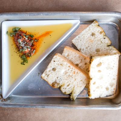 Bread and dipping condiment