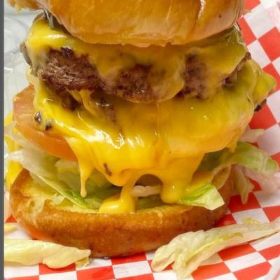 Double cheeseburger.
