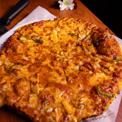 Chicken Tikka Masala Pizza.