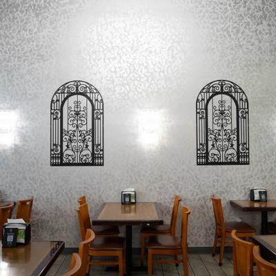 Interior seating space.