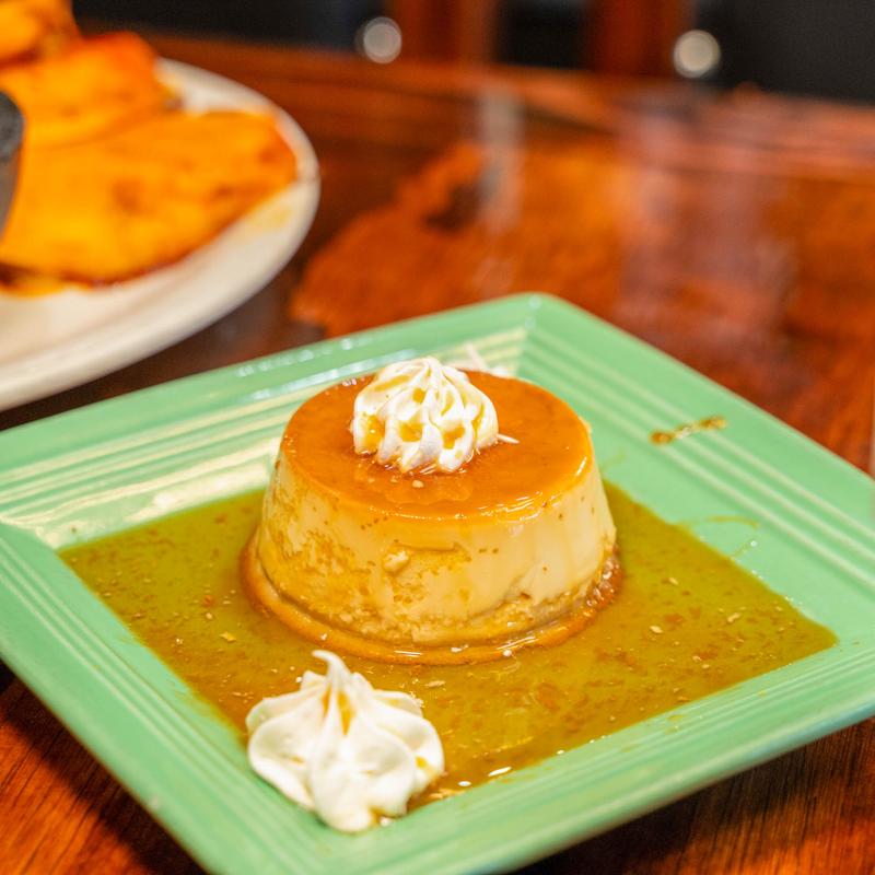 menu item 5 of 5, Flan