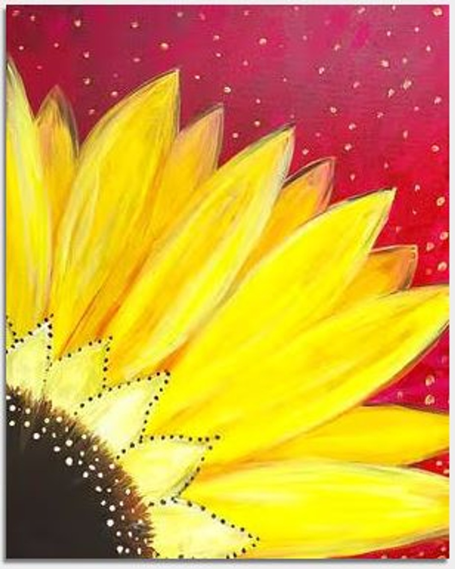 Paint Nite: Sunflower Burst event photo