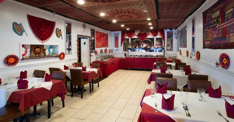 Restaurant interior, dining area