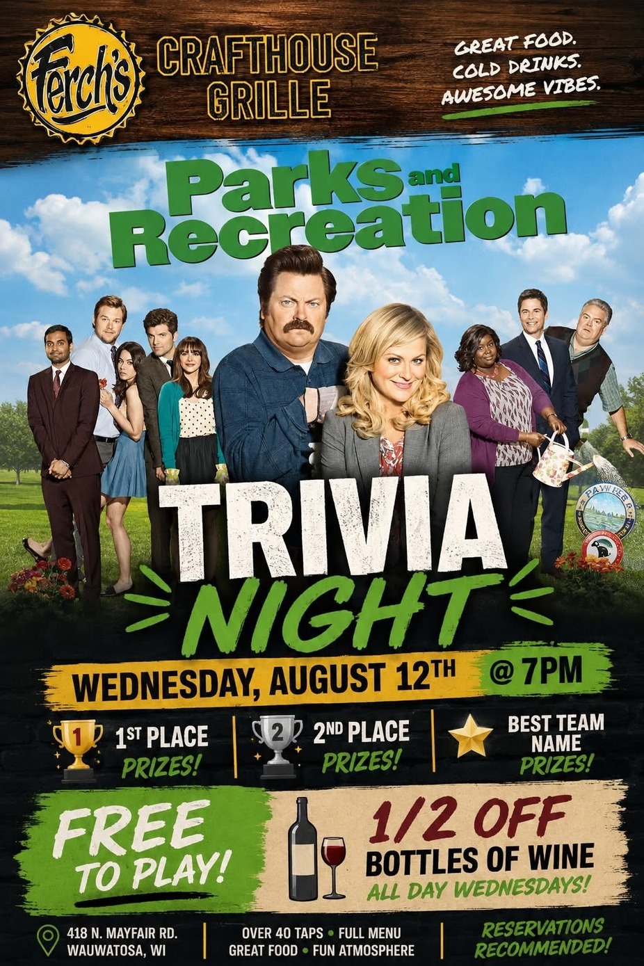 Parks & Rec Trivia !!! event photo