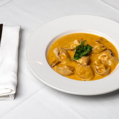 Lobster Tortellini, served