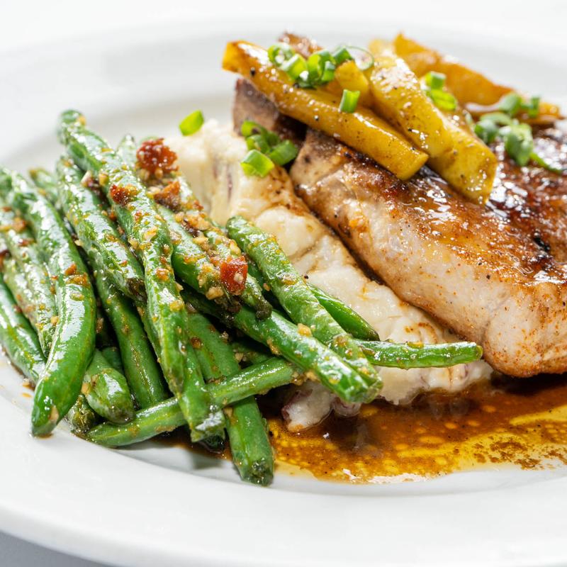 Pan Roasted Pork Chops with Apple Jus photo