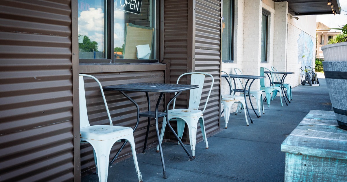Exterior, tables and chairs