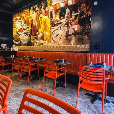 Interior, dining area.