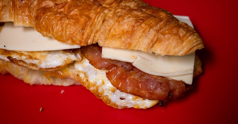 Avocado BLT Croissant with Eggs