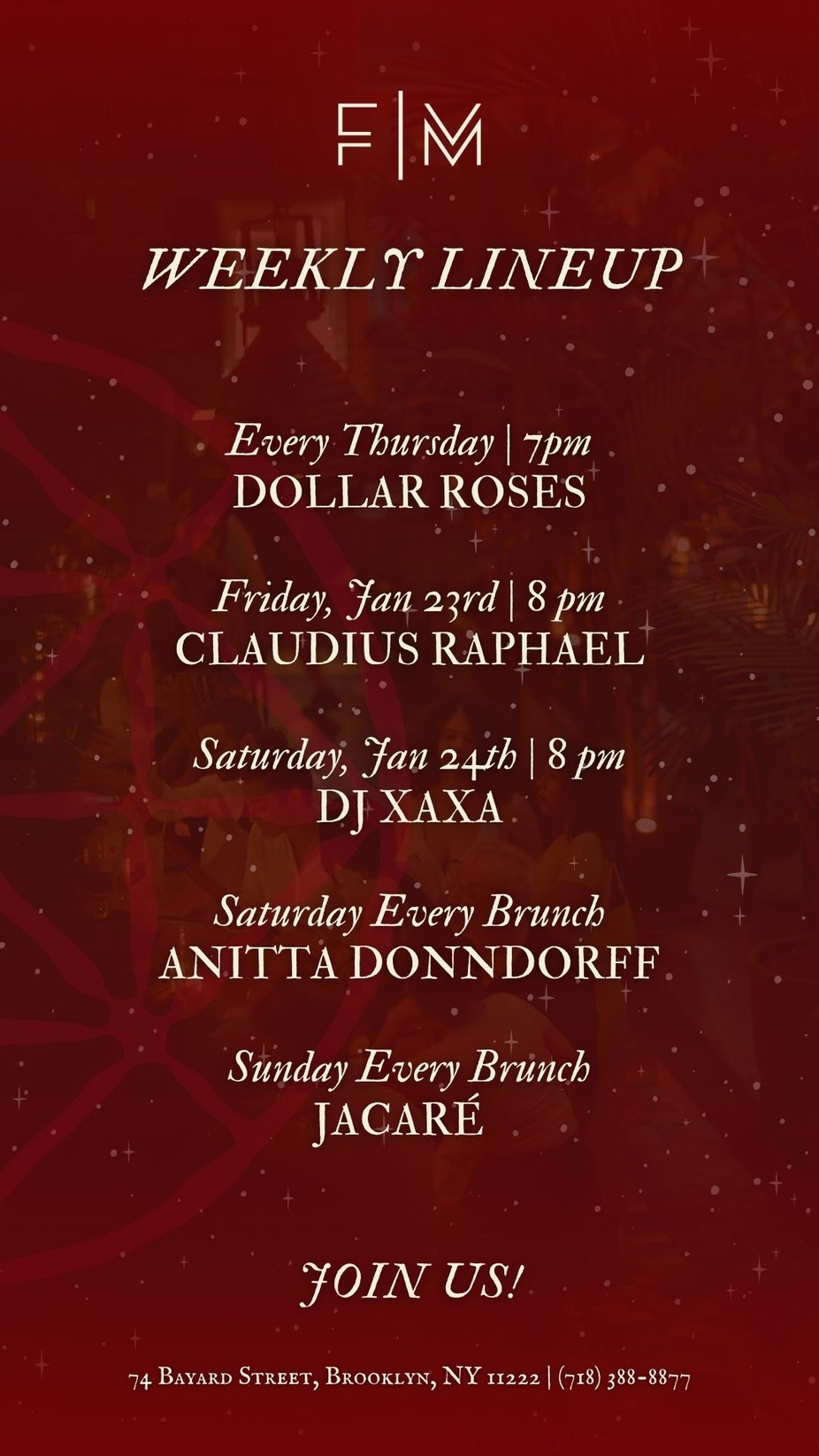 January Week 3 Lineup event photo