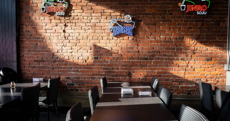 Interior, chairs and tables