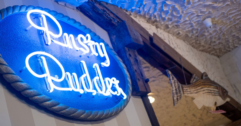 Decorations, restaurant sign