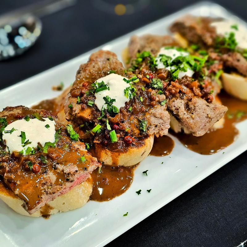 menu item 7 of 28, Filet Mignon Crostini*