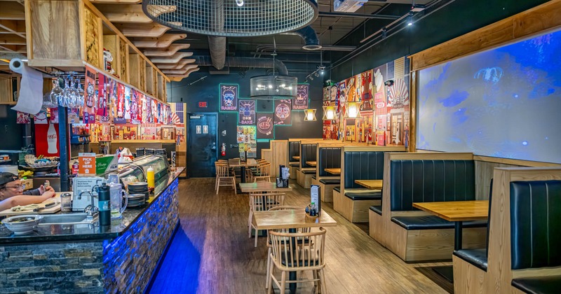 Interior seating area