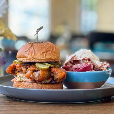 Buffalo mushroom sandwich.