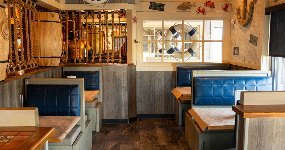 Interior, naval themed dining area