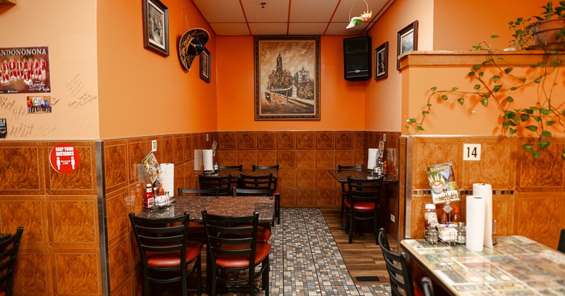 Interior, dining area