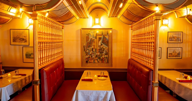 Interior, private booths