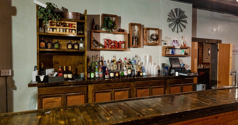Interior, a bar
