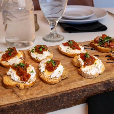 Goat Cheese Crostini.