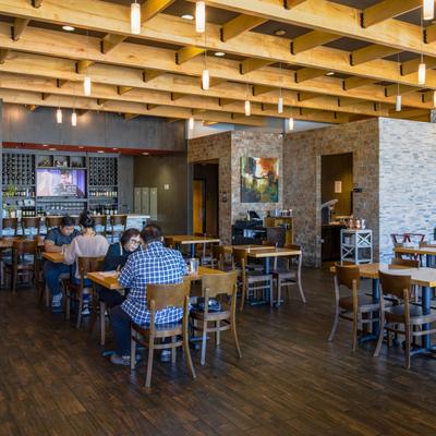Interior, people dining