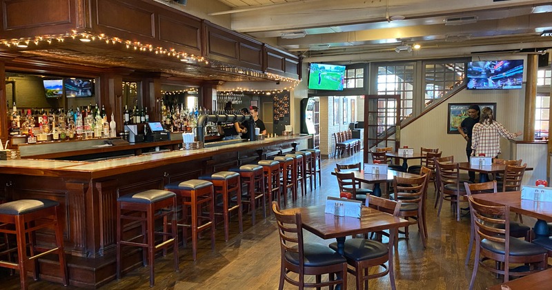 Interior, seating place near bar