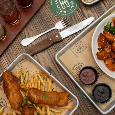 Fish and Chips, and Chicken Teriyaki.