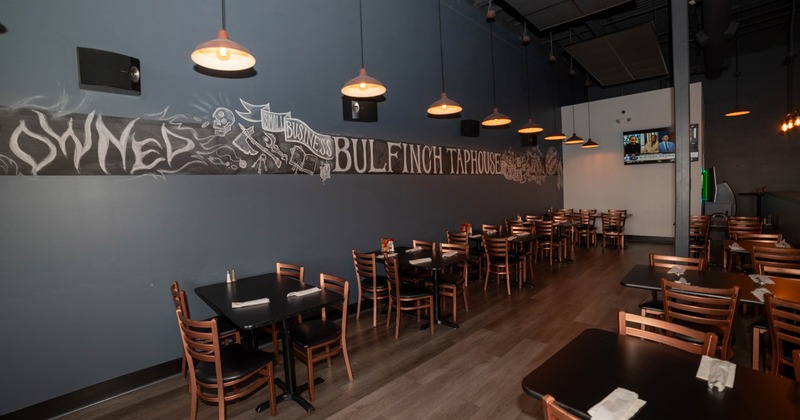 Interior, chairs and tables