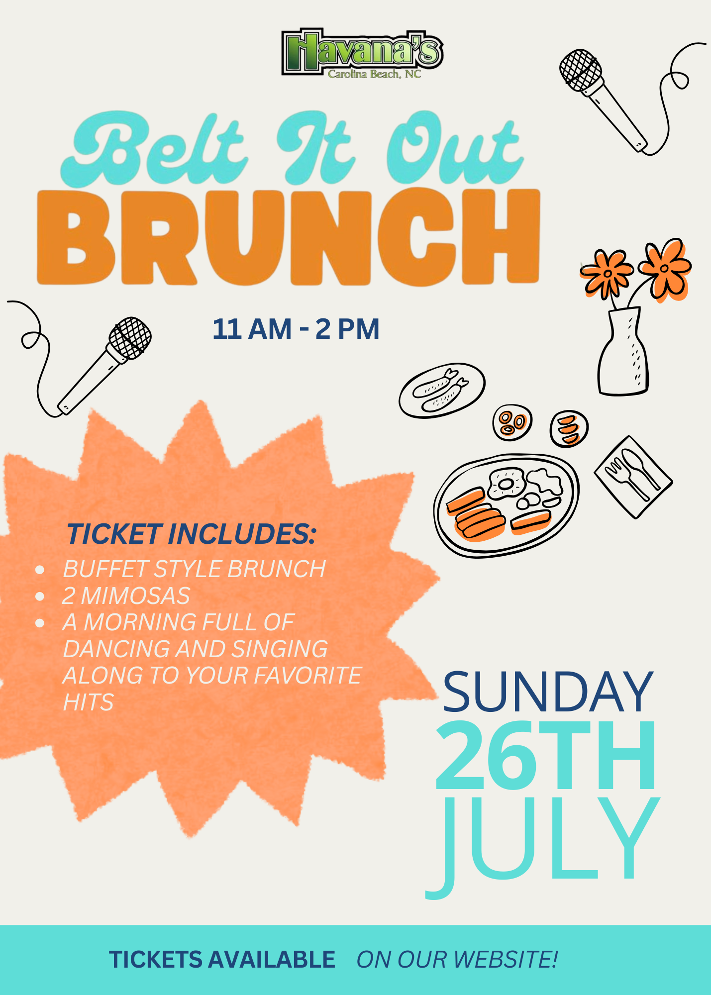 Belt It Out Brunch 7/26