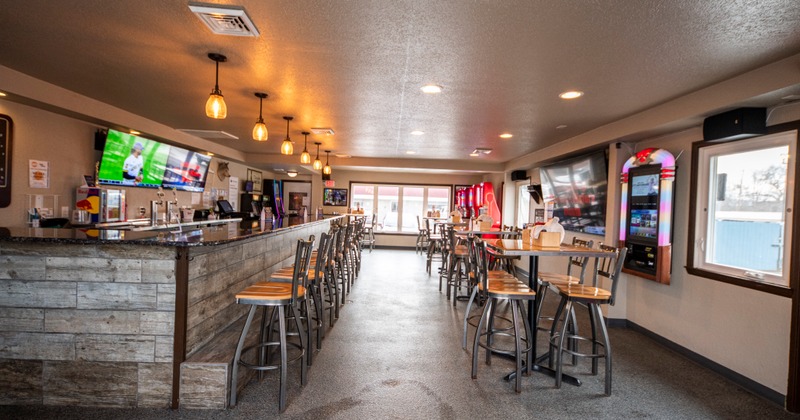 Interior decorated with Christmas details