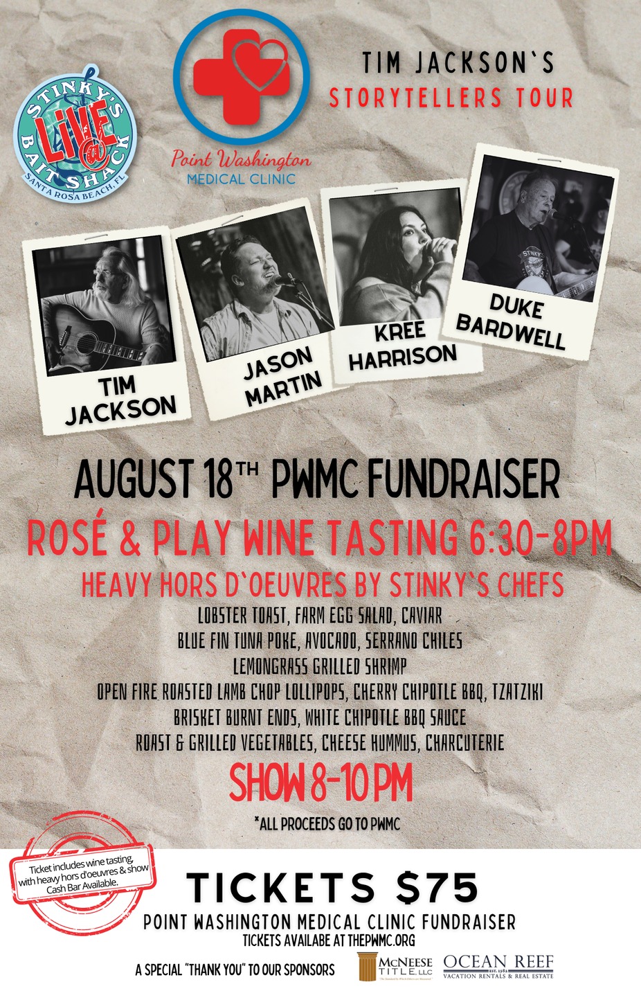 PWMC Fundraiser Live @ Stinky's Bait Shack event photo
