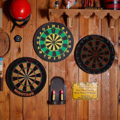 Dart boards.