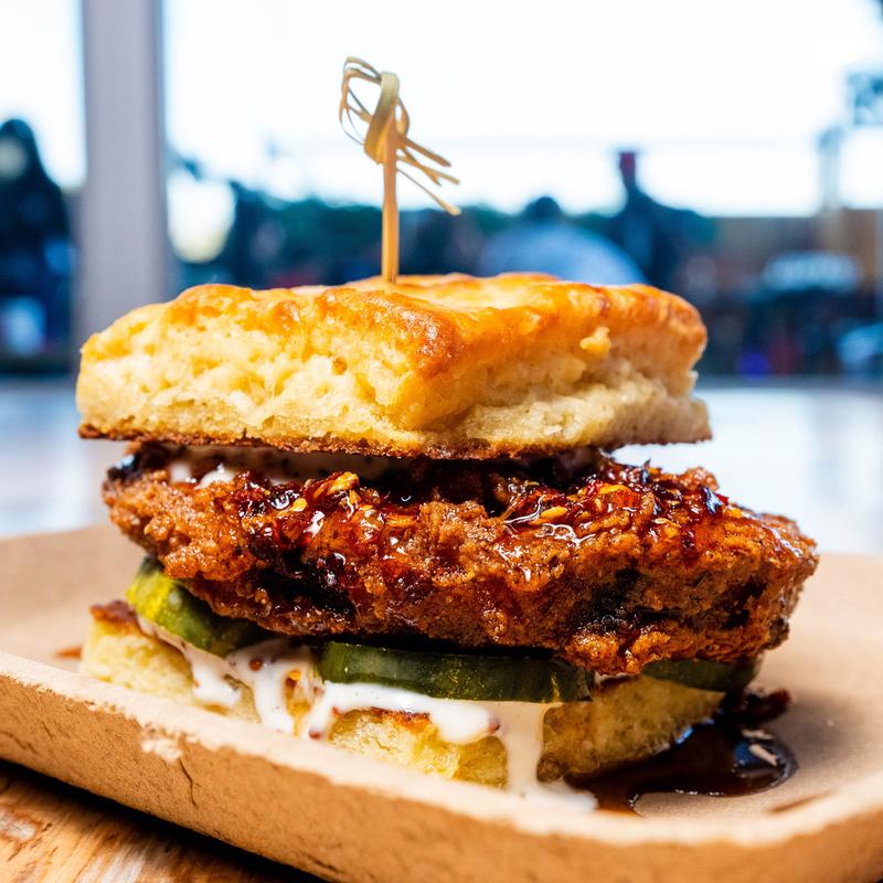 menu item 8 of 9, Hot Honey Turkey Biscuit