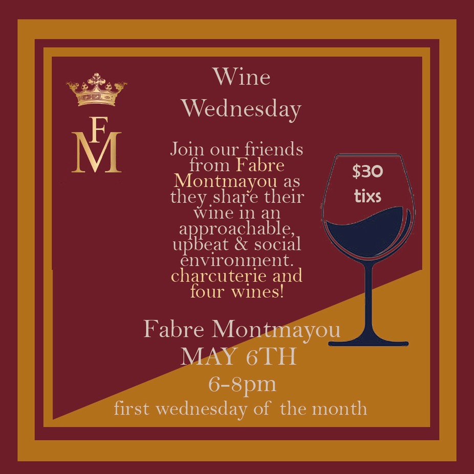 Wine Wednesday May 6th 6pm to 8 pm event photo