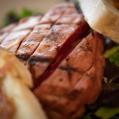 A close up of Awesome Ahi Salad.