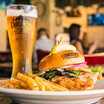 Lone Star chicken sandwich.