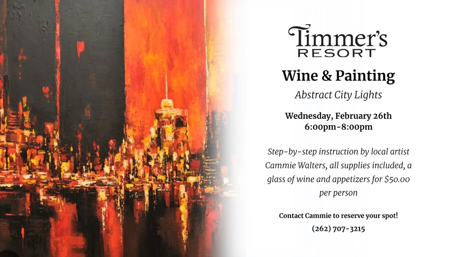 Wine & Painting - Abstract City Lights event photo