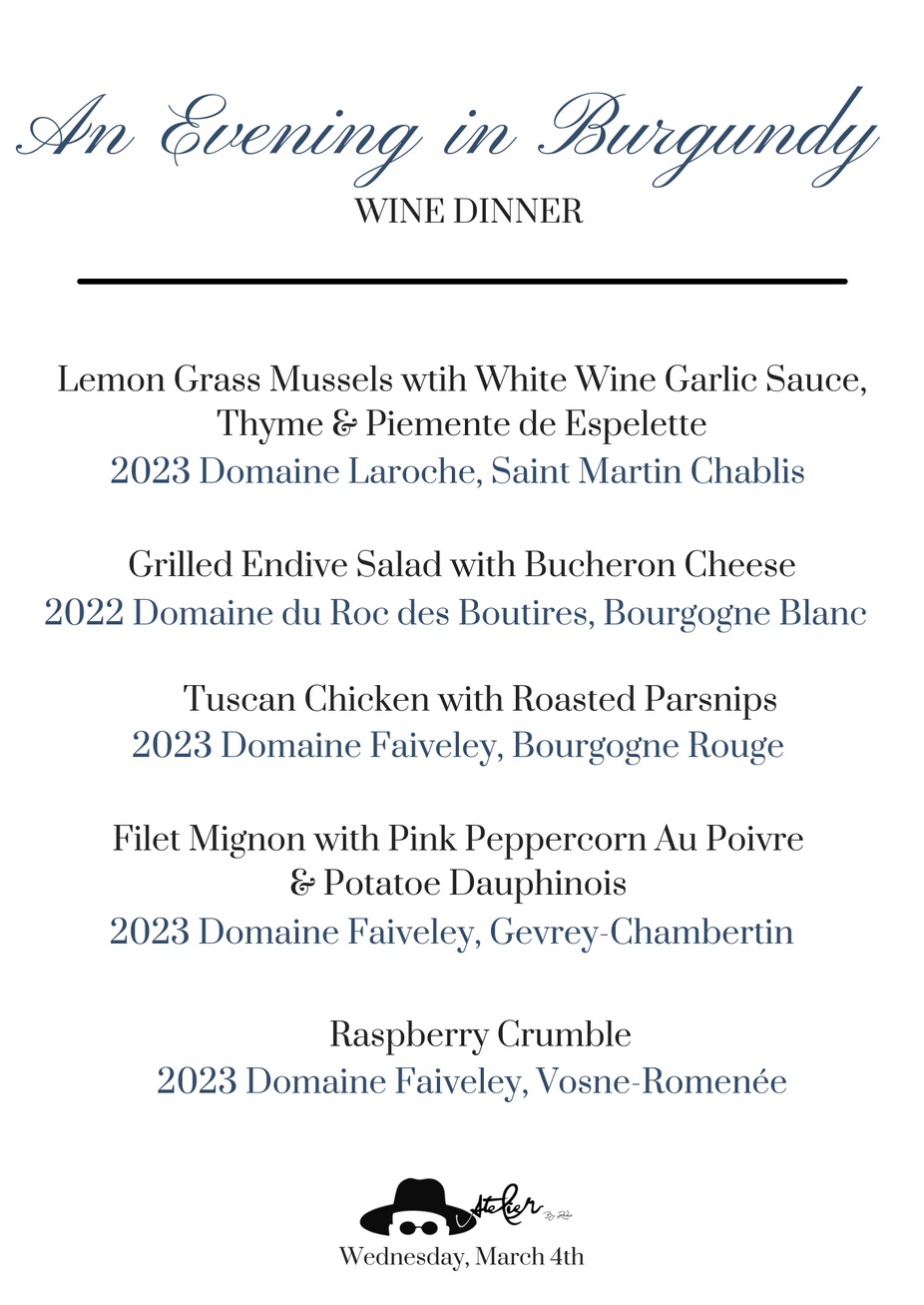 Burgundy Wine Dinner event photo