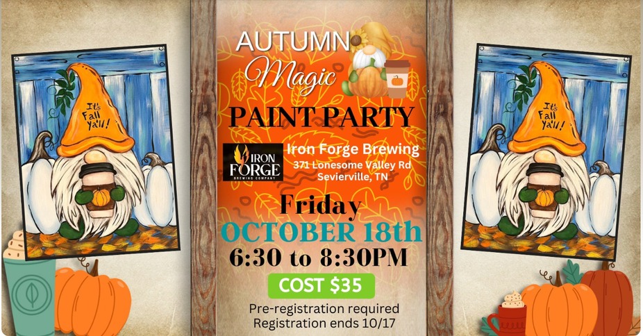 Autumn Magic Paint Party in the Brewery event photo