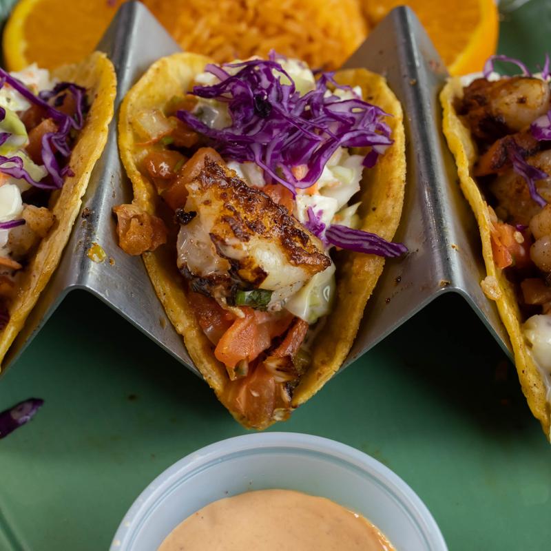 menu item 10 of 15, Shrimp Tacos