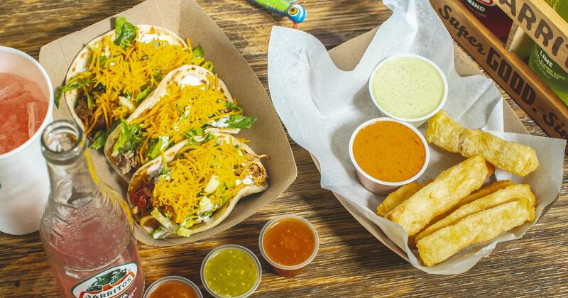 Yuca and Tacos served