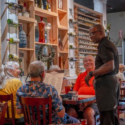 John in action. Service at it's best!.