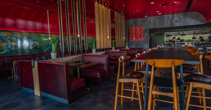 Restaurant interior, dining area