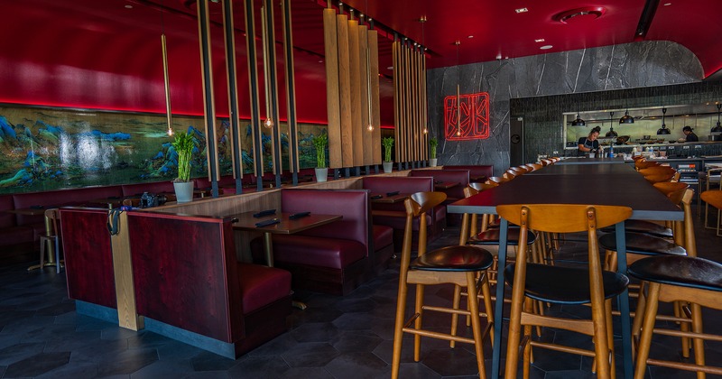 Restaurant interior, dining area